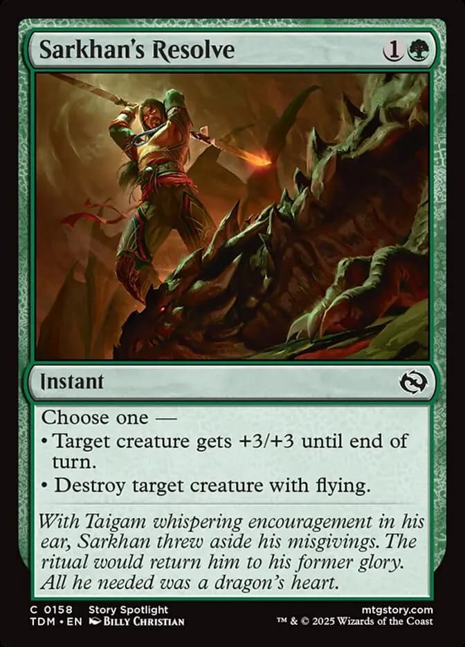 Card image of Sarkhan's Resolve