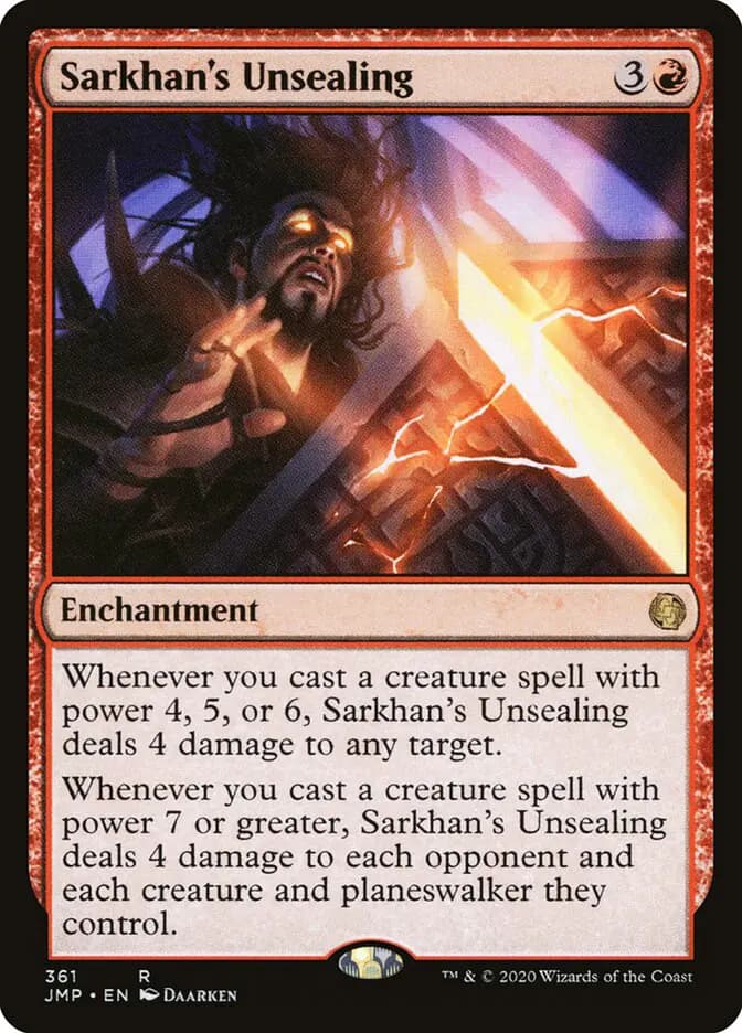 Card image of Sarkhan's Unsealing