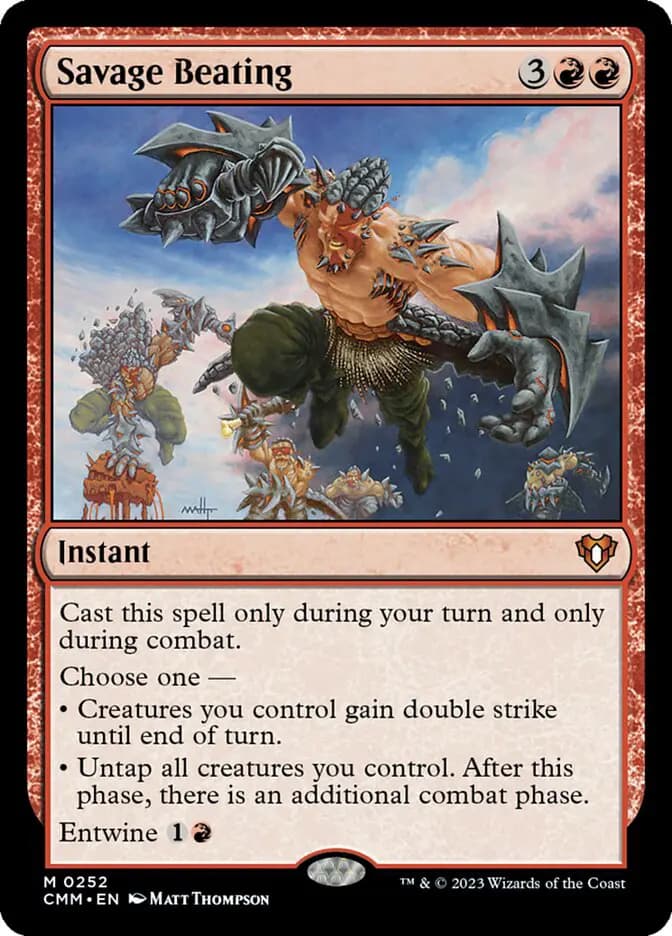Card image of Savage Beating