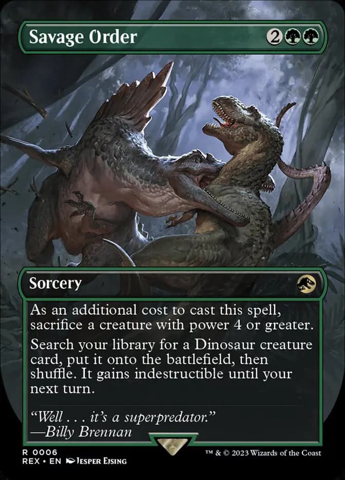 Card image of Savage Order