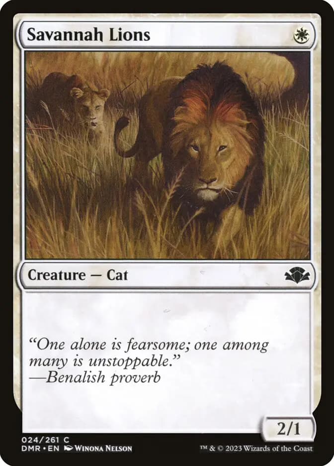 Card image of Savannah Lions