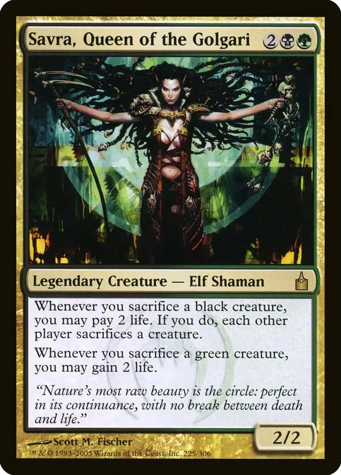 Card image of Savra, Queen of the Golgari