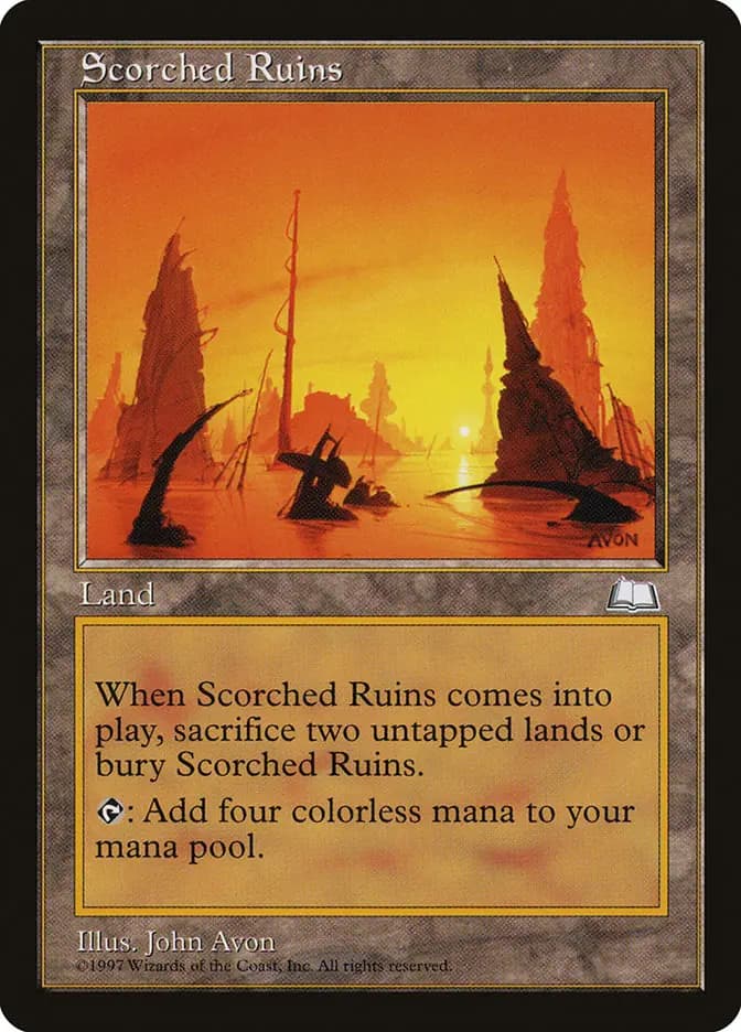 Card image of Scorched Ruins