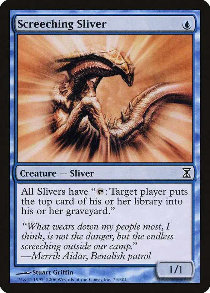 Card image of Screeching Sliver