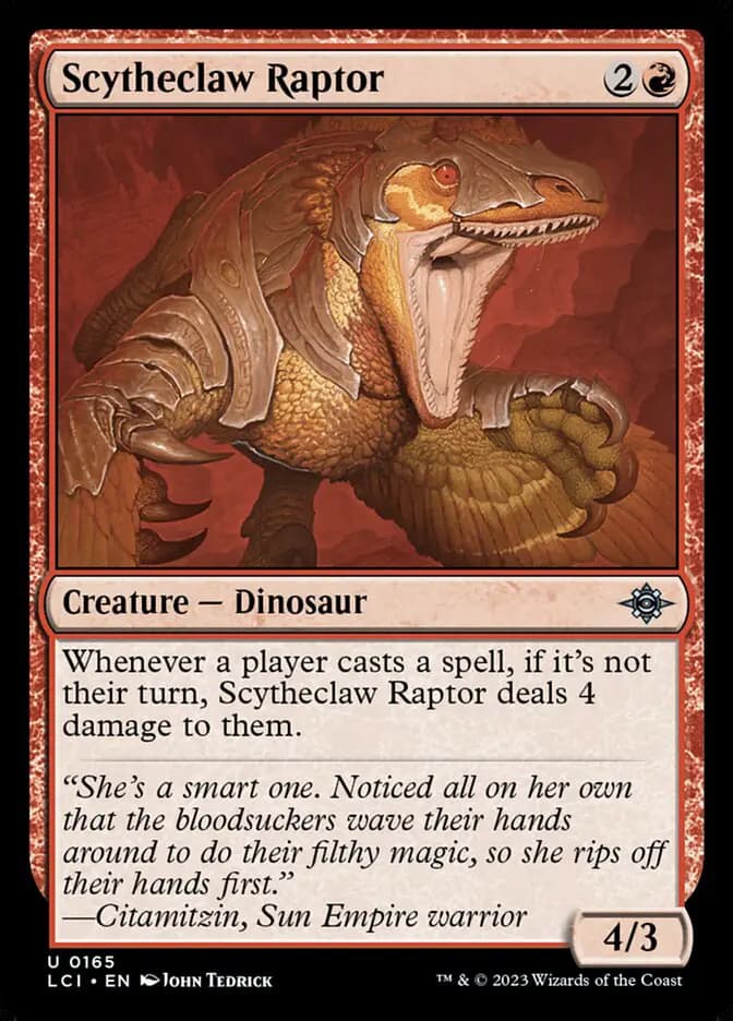 Card image of Scytheclaw Raptor