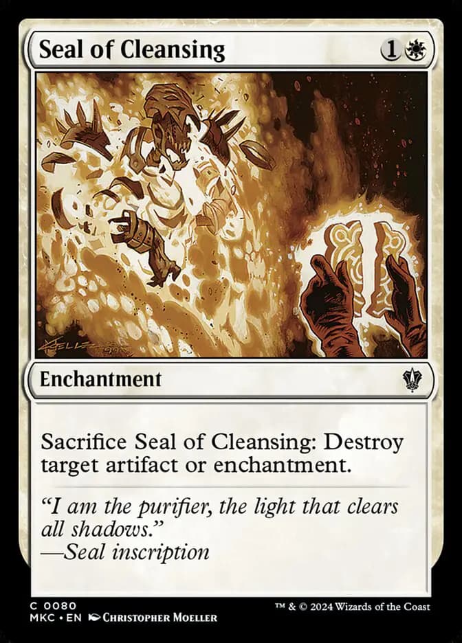 Card image of Seal of Cleansing