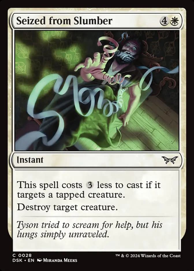 Card image of Seized from Slumber