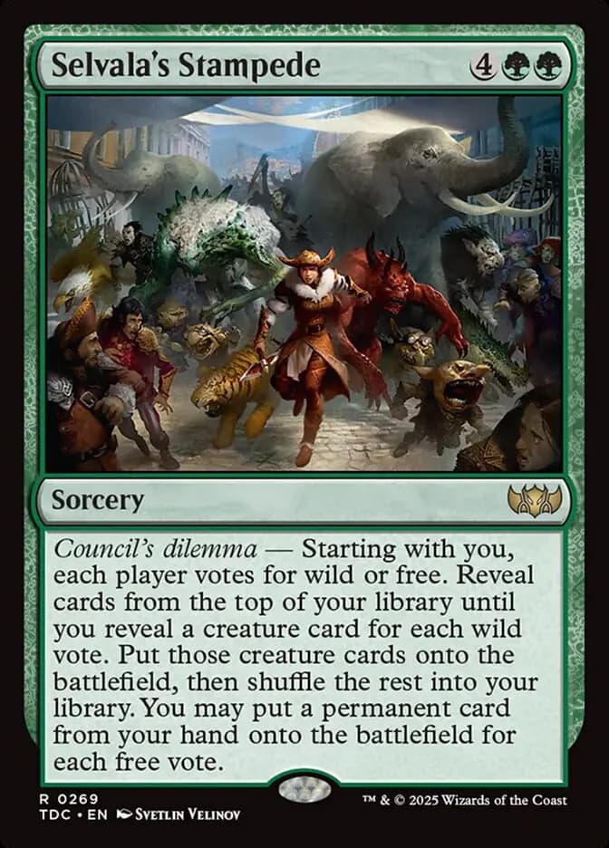 Card image of Selvala's Stampede