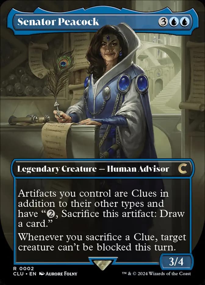 Card image of Senator Peacock