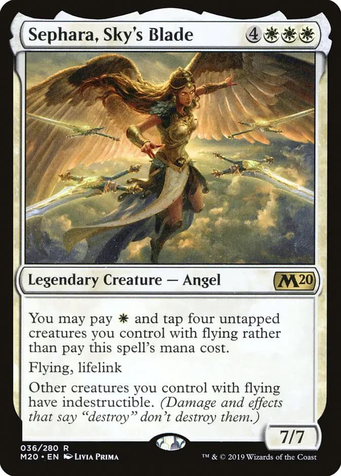 Card image of Sephara, Sky's Blade