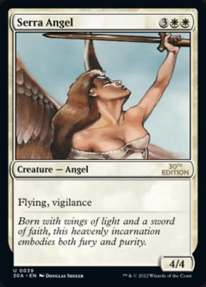 spider man mtg card sleeves Magic The Gathering - Foundations - Serra Angel main image 0