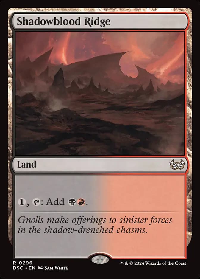 Card image of Shadowblood Ridge