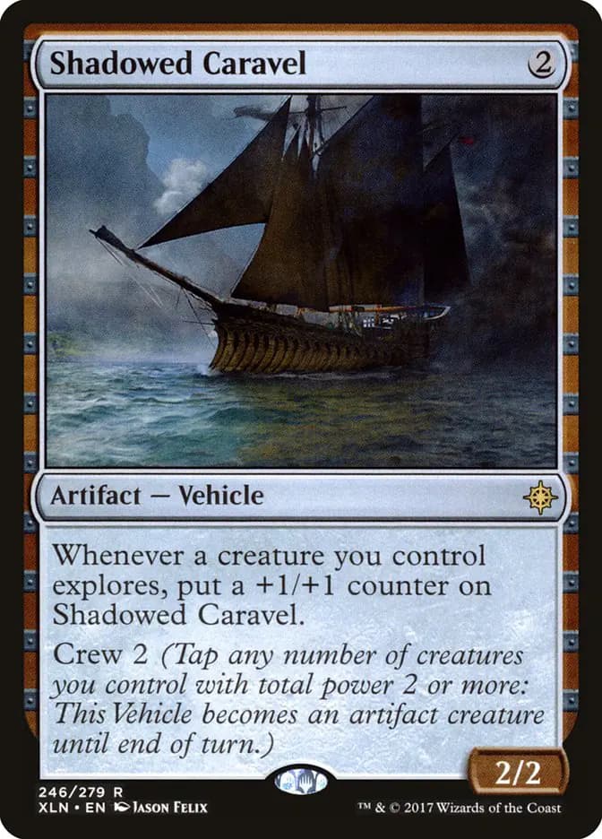 Card image of Shadowed Caravel