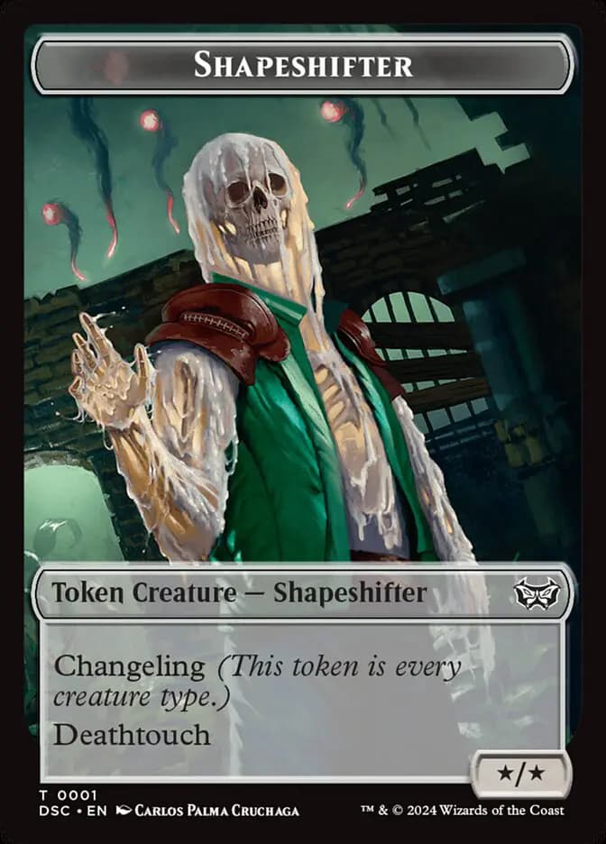 shapeshifter cards mtg Elemental // Double-Sided Token [Double Masters Tokens] As long as an opponent controls a creature with flying not named Escaped Shapeshifter Shapesharer  Lorwyn (LRW) #85