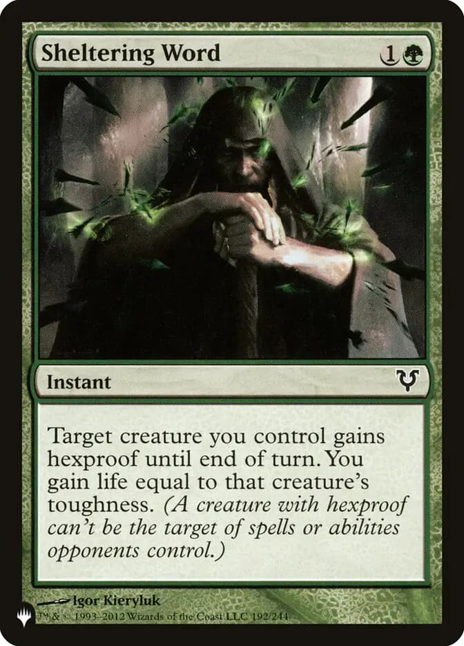Card image of Sheltering Word