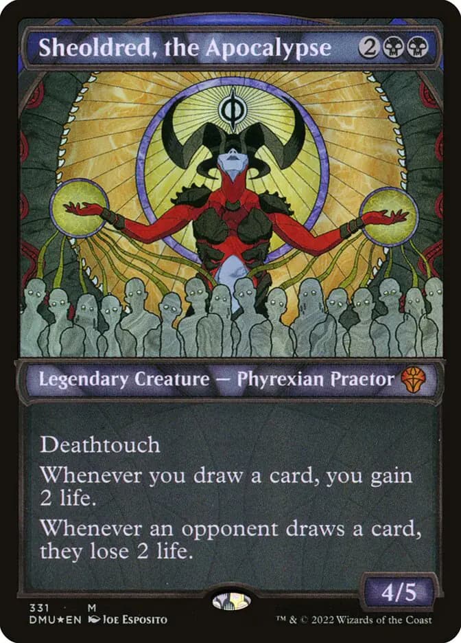 Card image of Sheoldred, the Apocalypse