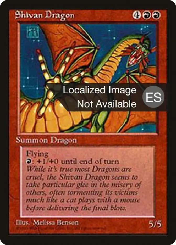 Card image of Shivan Dragon