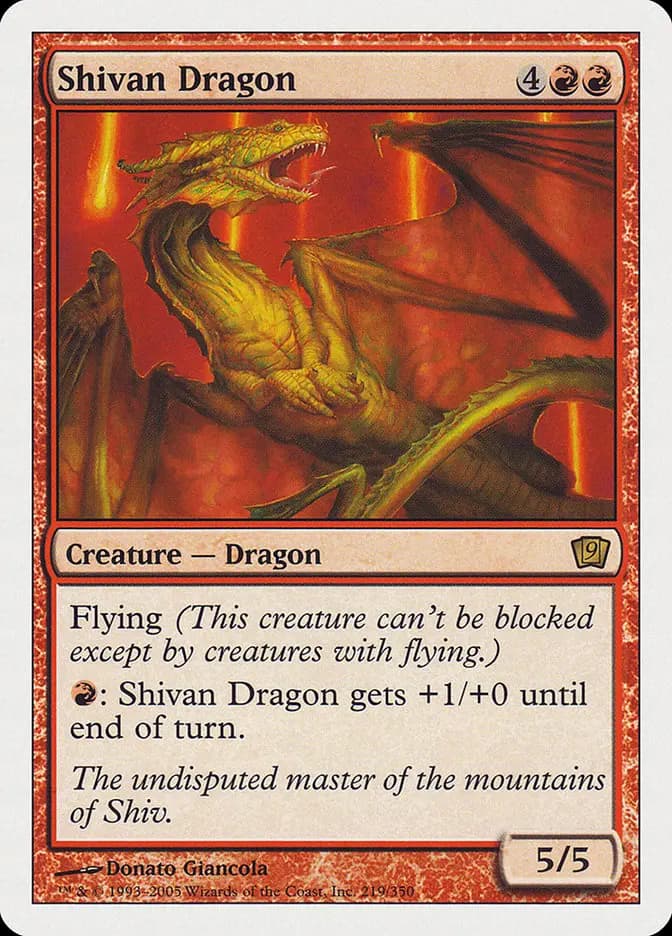 Card image of Shivan Dragon