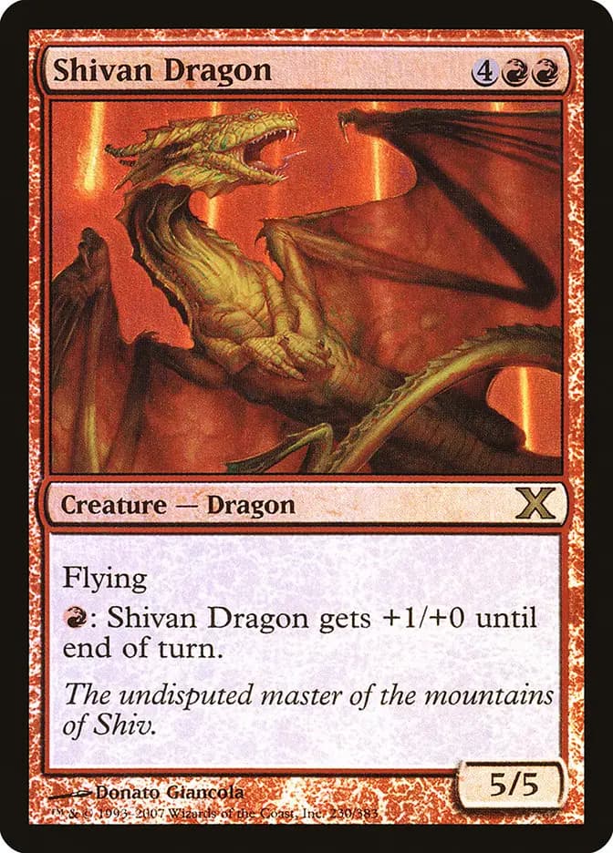 Card image of Shivan Dragon