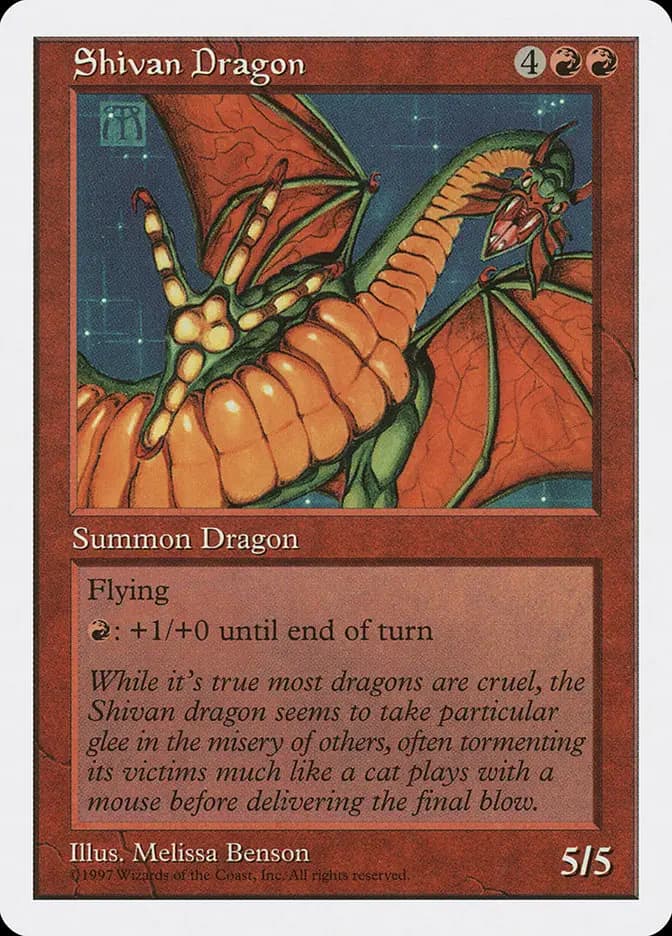 Card image of Shivan Dragon
