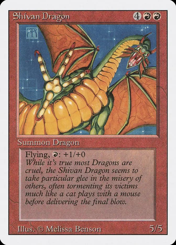Card image of Shivan Dragon