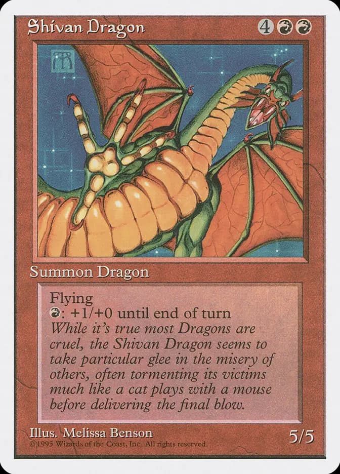 Card image of Shivan Dragon