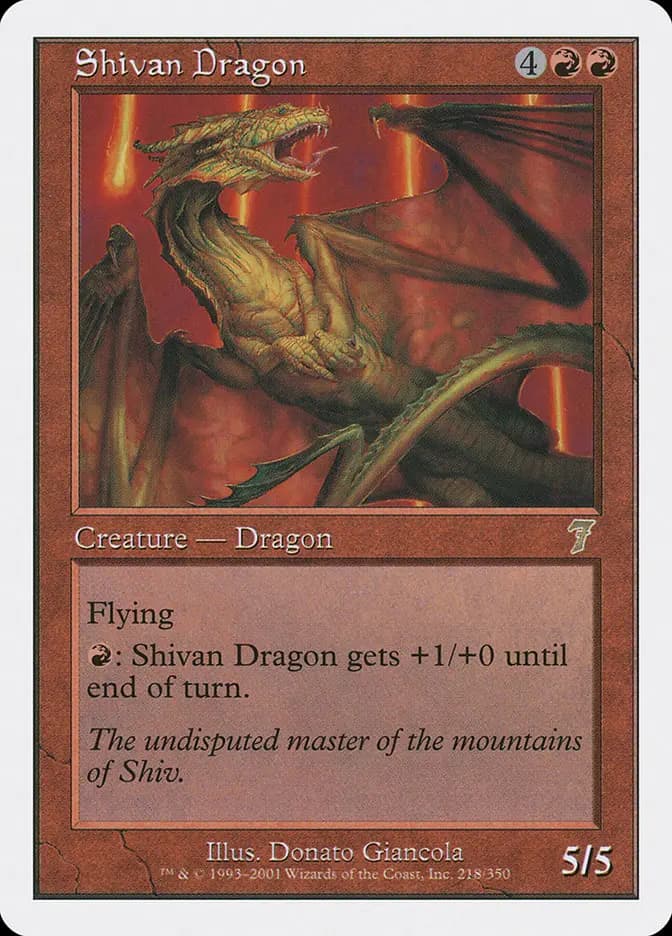 Card image of Shivan Dragon
