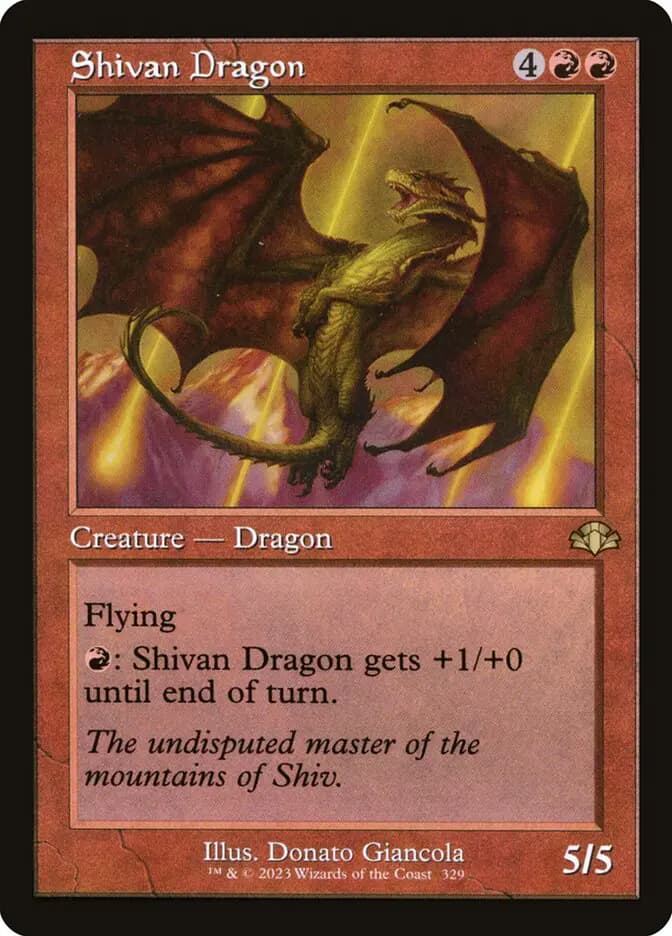 Card image of Shivan Dragon