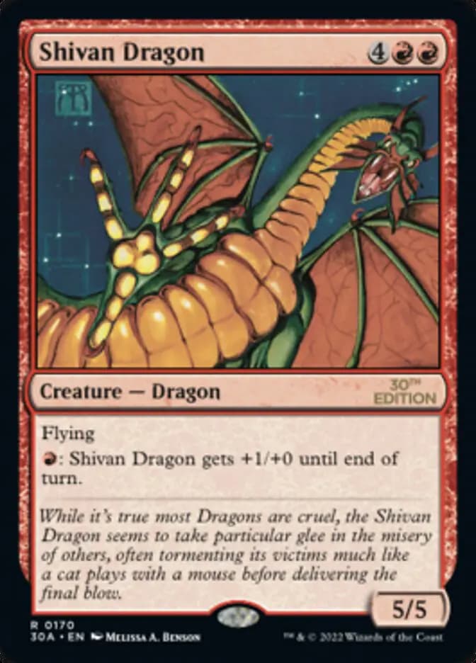 Card image of Shivan Dragon