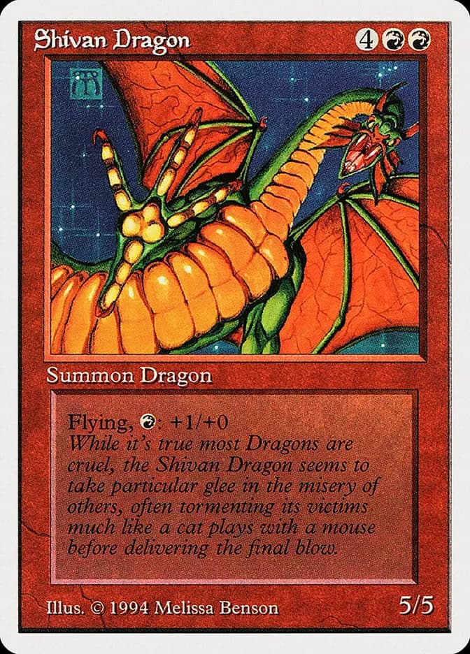 Card image of Shivan Dragon