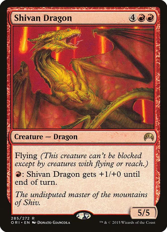 Card image of Shivan Dragon