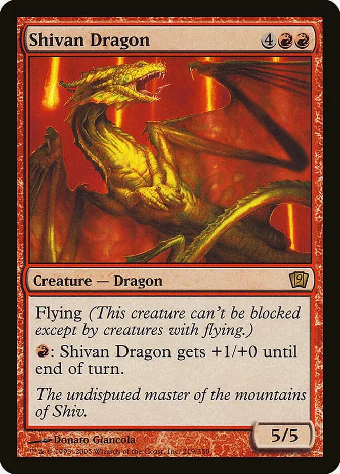 Card image of Shivan Dragon