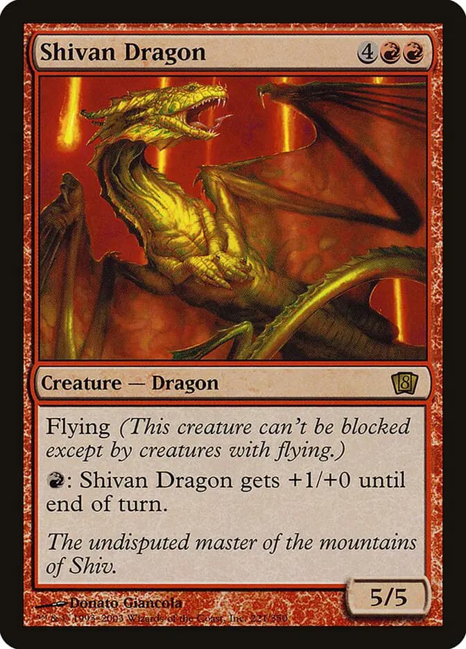 Card image of Shivan Dragon