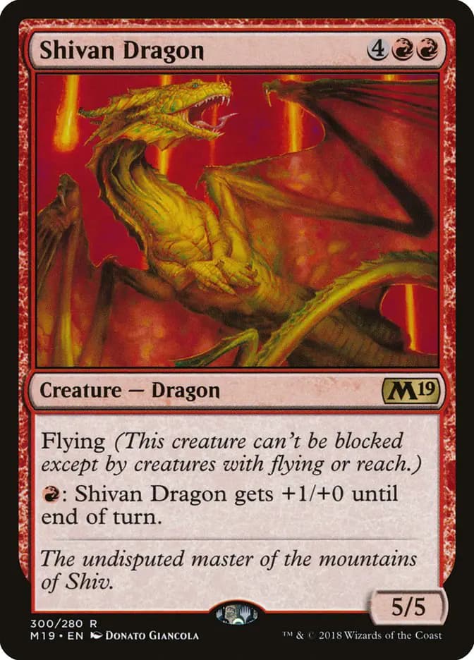 Card image of Shivan Dragon