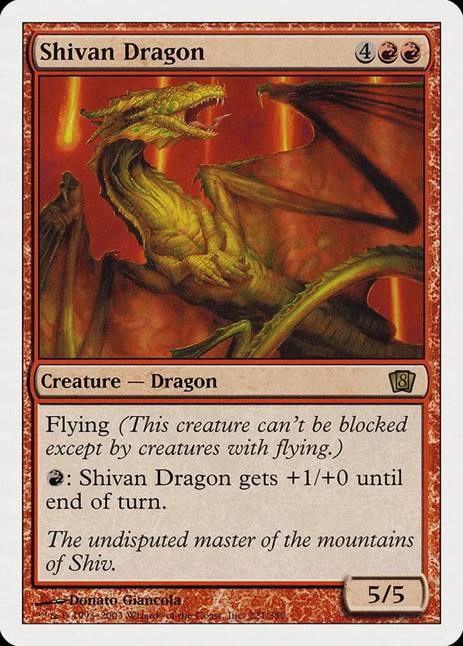 Card image of Shivan Dragon