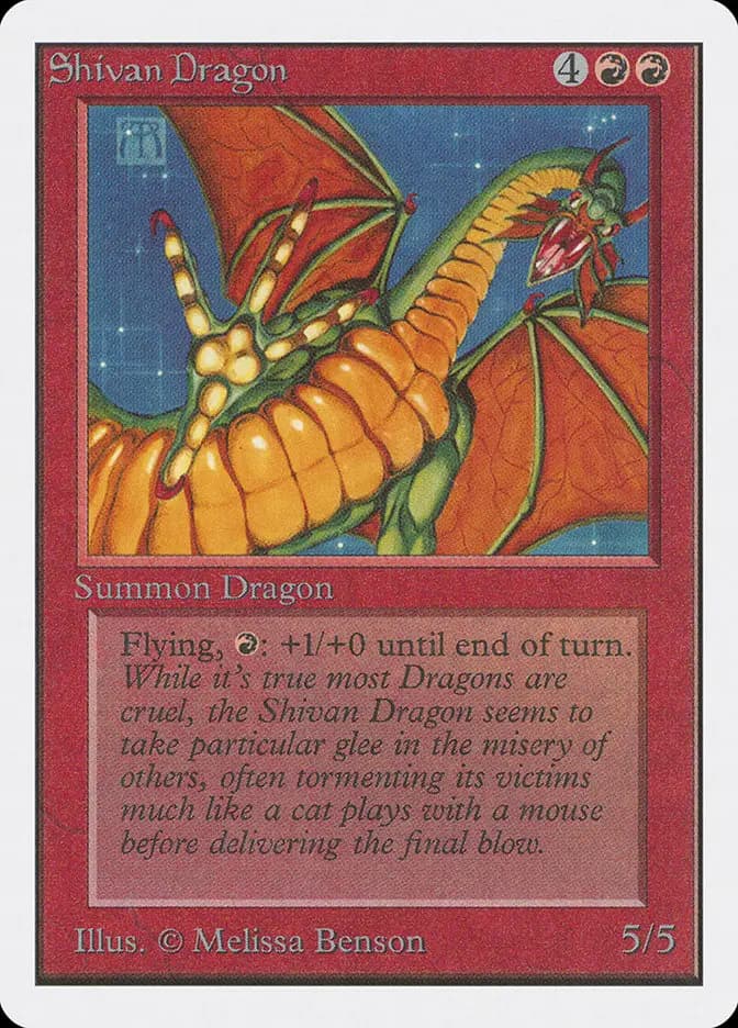 Card image of Shivan Dragon