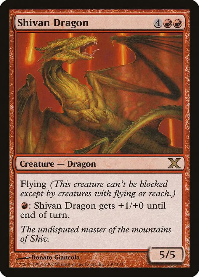 Card image of Shivan Dragon