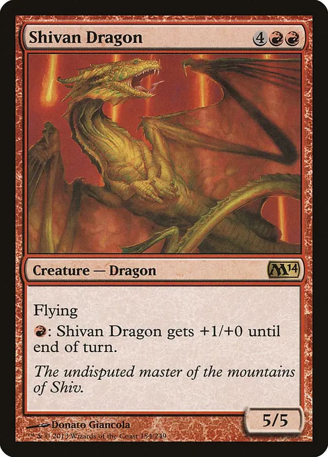Card image of Shivan Dragon