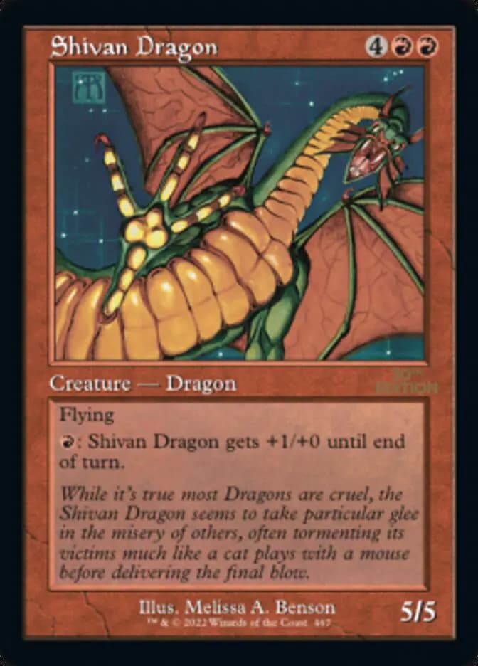 Card image of Shivan Dragon