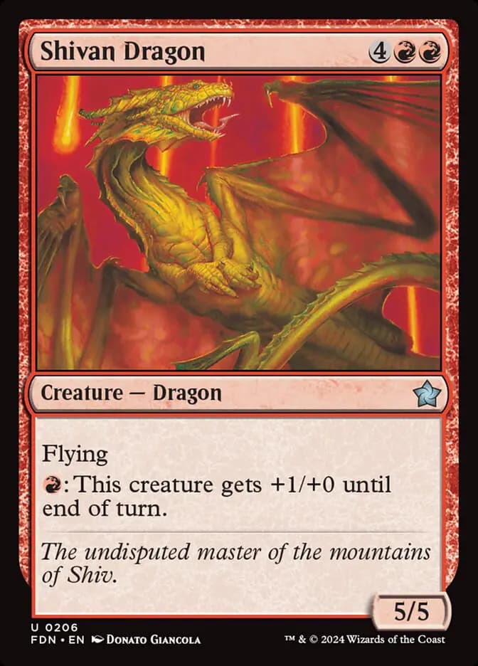 Card image of Shivan Dragon