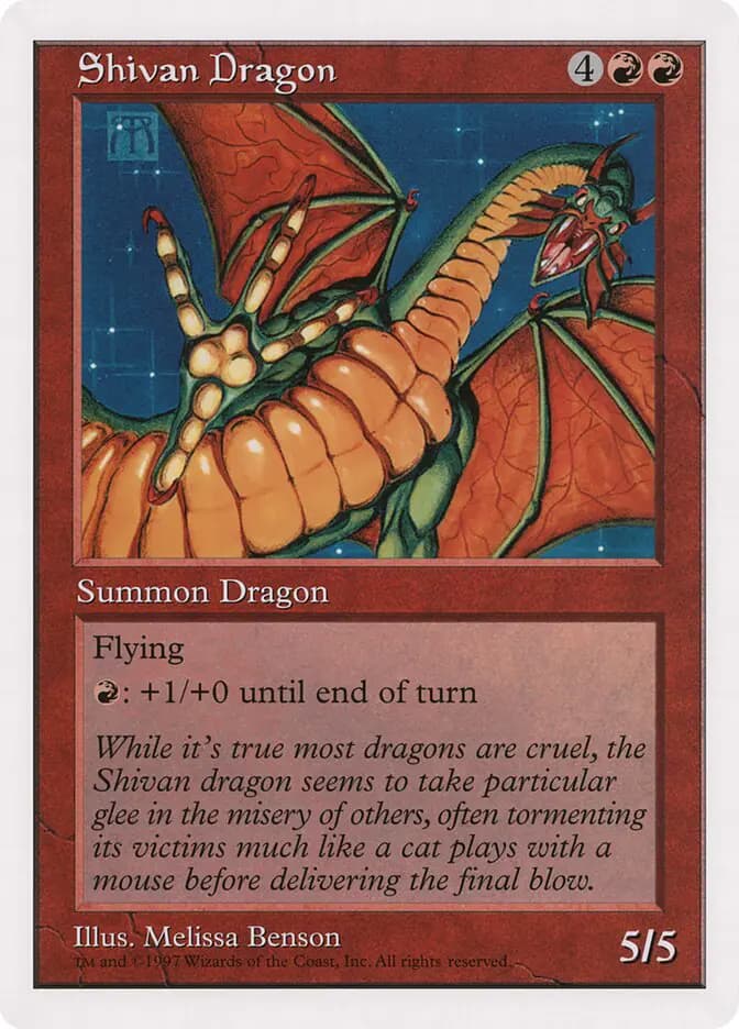 Card image of Shivan Dragon