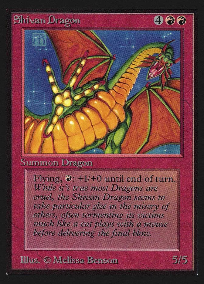 Card image of Shivan Dragon