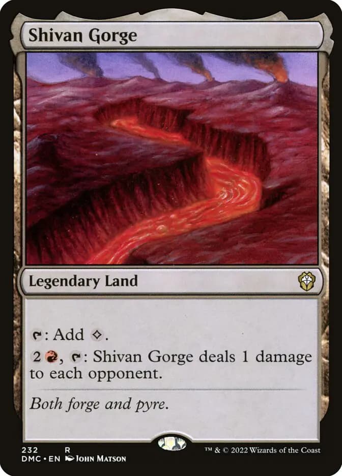 Card image of Shivan Gorge