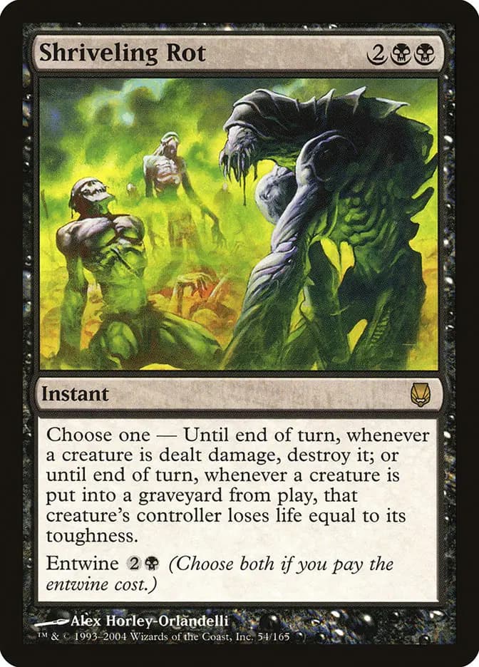 Card image of Shriveling Rot