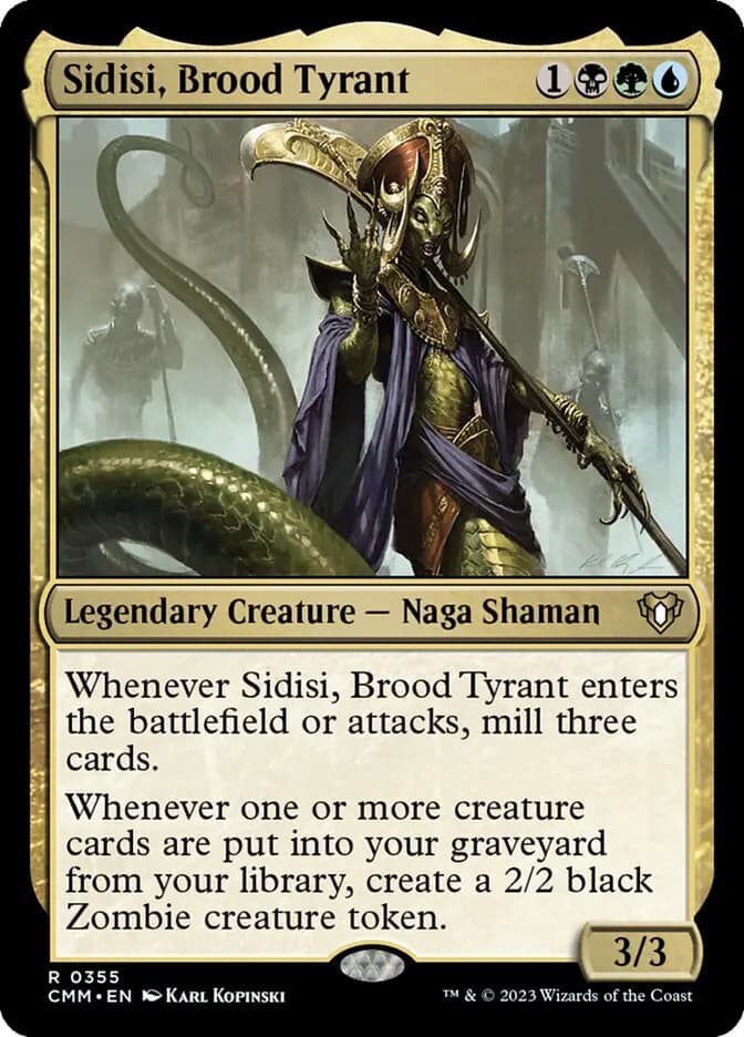 Card image of Sidisi, Brood Tyrant