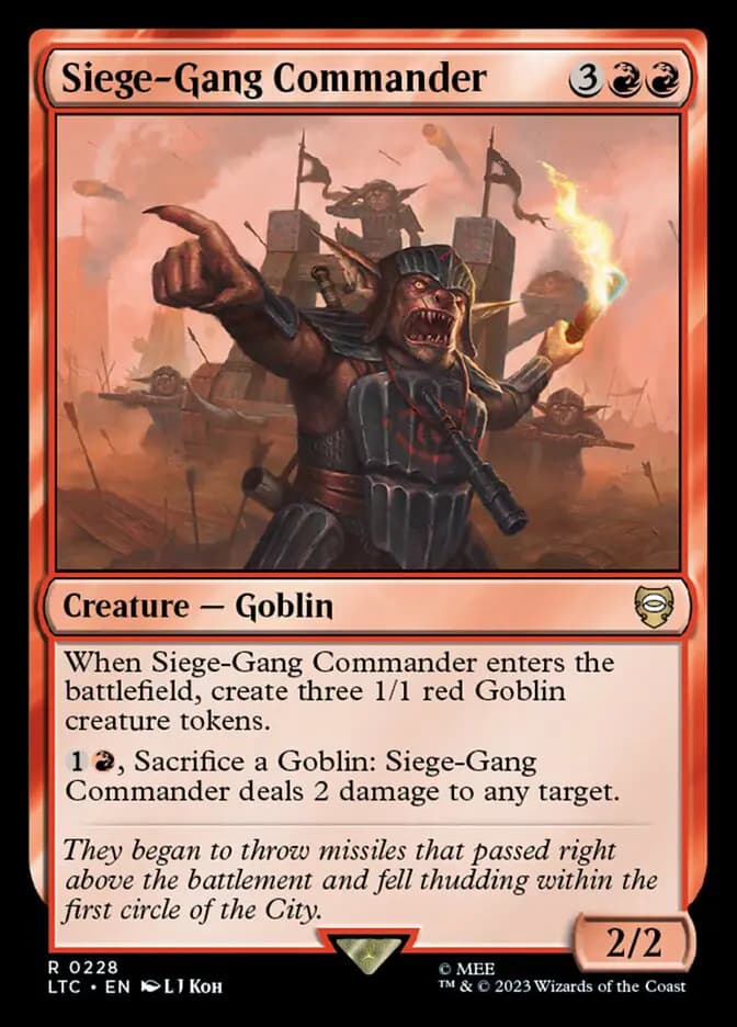 Card image of Siege-Gang Commander