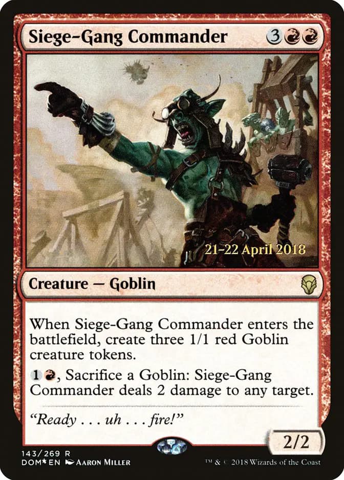 Card image of Siege-Gang Commander