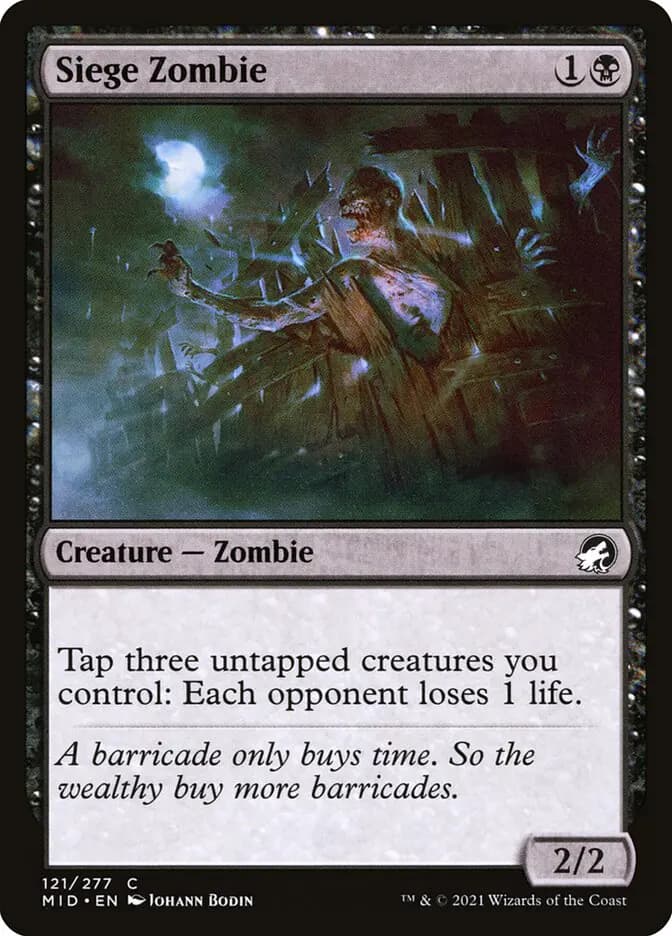 Card image of Siege Zombie