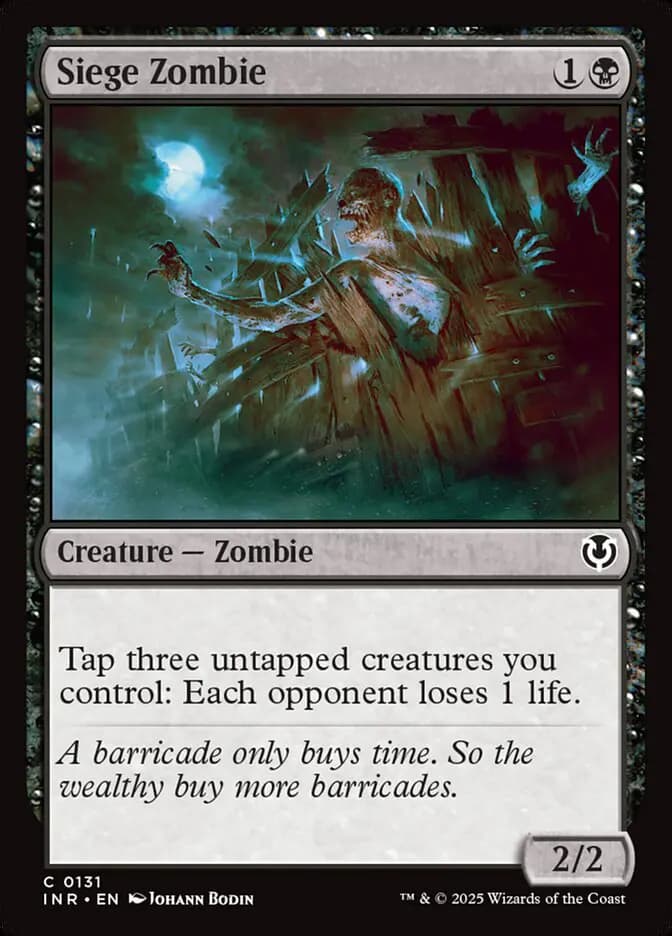 Card image of Siege Zombie