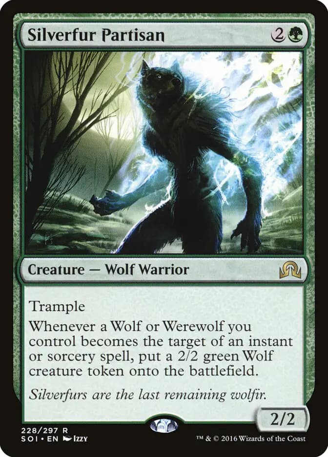 Card image of Silverfur Partisan